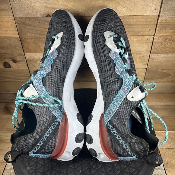 Nike Womens Size 9 React Element 55 SE Safari Pack Anthracite Running CD2153-001 - Picture 8 of 10